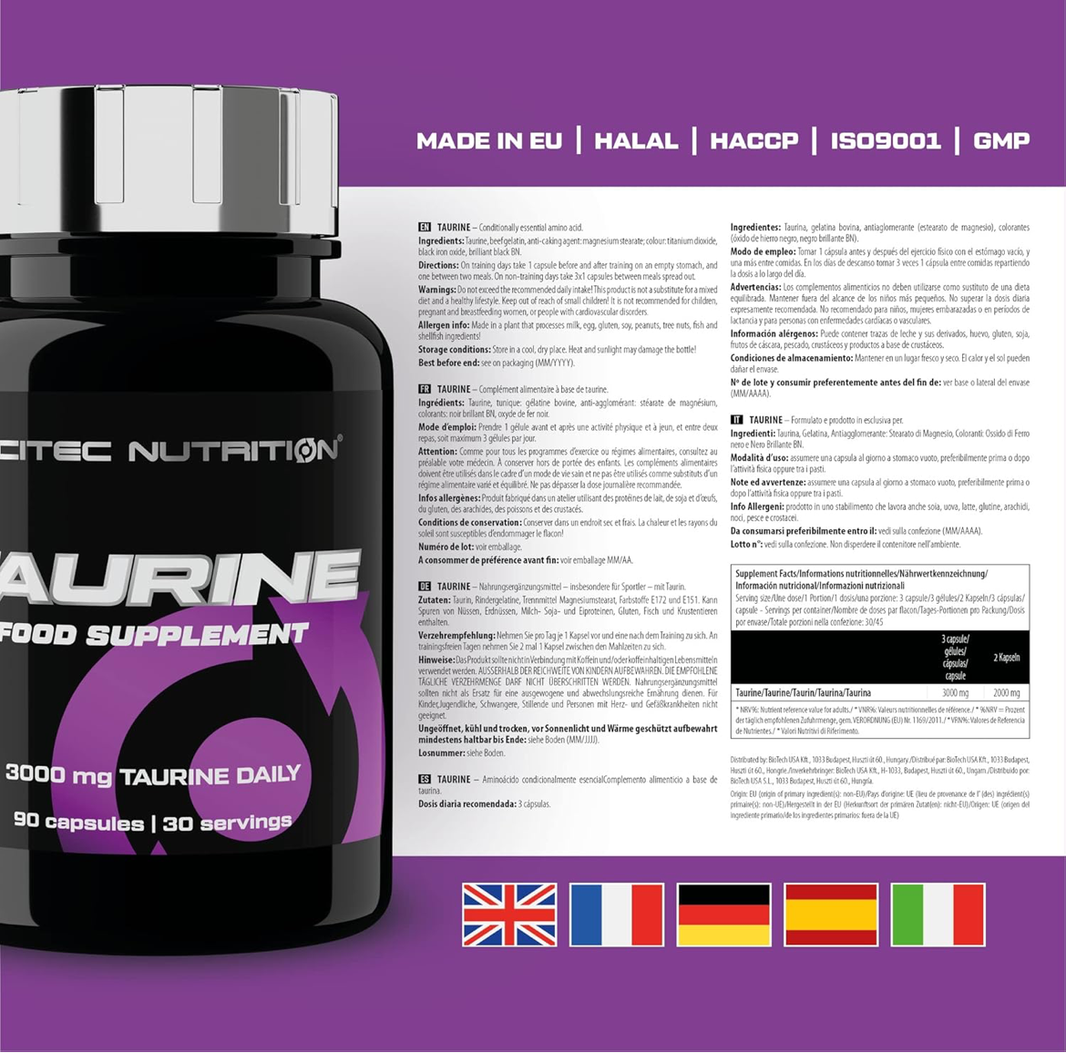 Taurine Scitec Nutrition