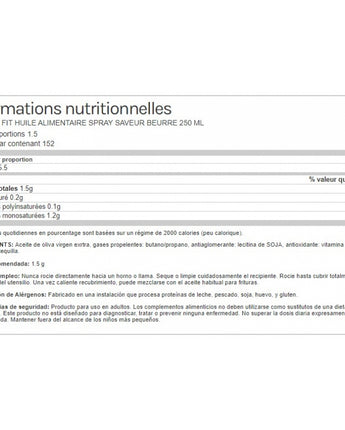 Spray Assaisonnement et Cuisson LifeProNutrition